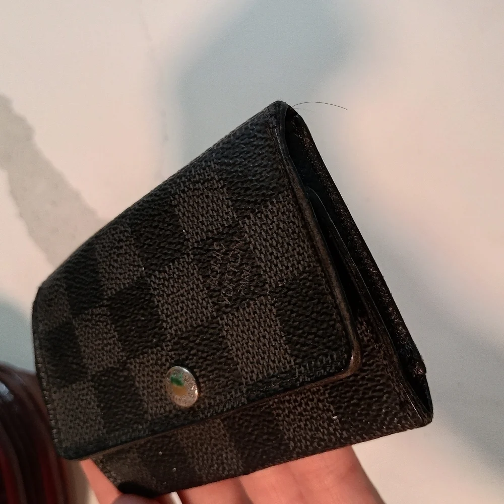 Auth Louis Vuitton Damier Graphite Multicle 6 Key Holder Case